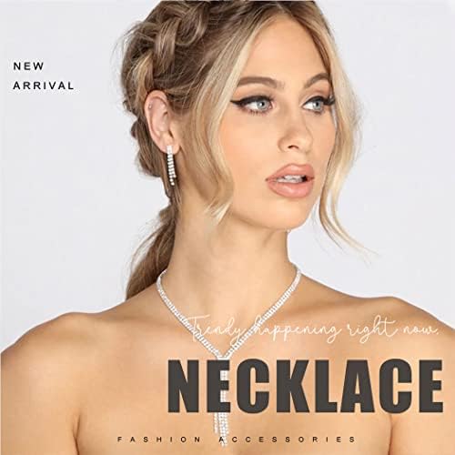 Rhinestone Jewelry Set – Elegant Silver Earrings & Bracelet for Parties, Proms & Everyday Glam