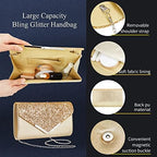 5-Piece Gold Rhinestone Jewelry & Clutch Set